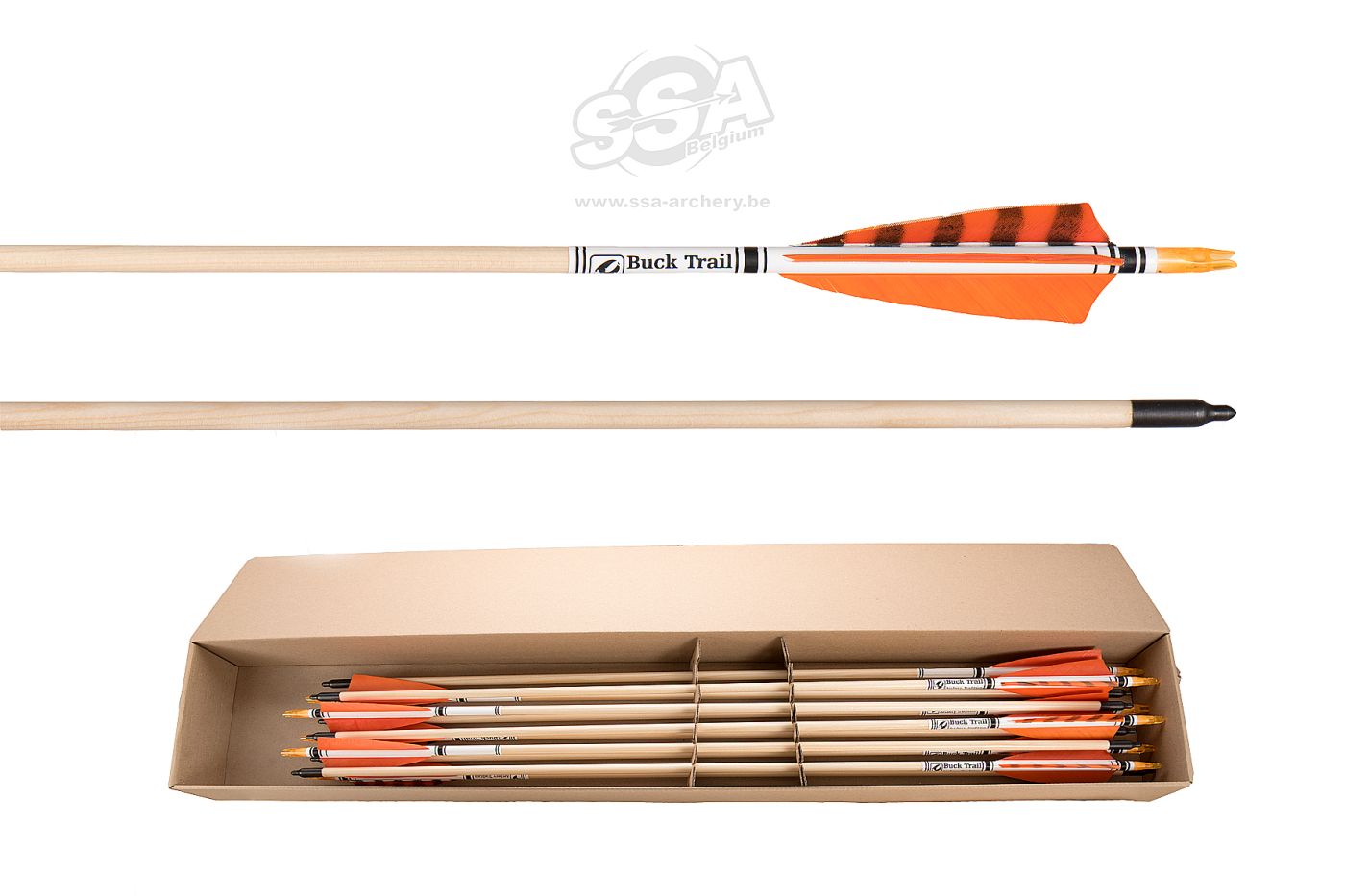 Pack De 10 Flèches Apache En Bois 28 Pouces 35/40 Lbs – Tir à L'arc Cible